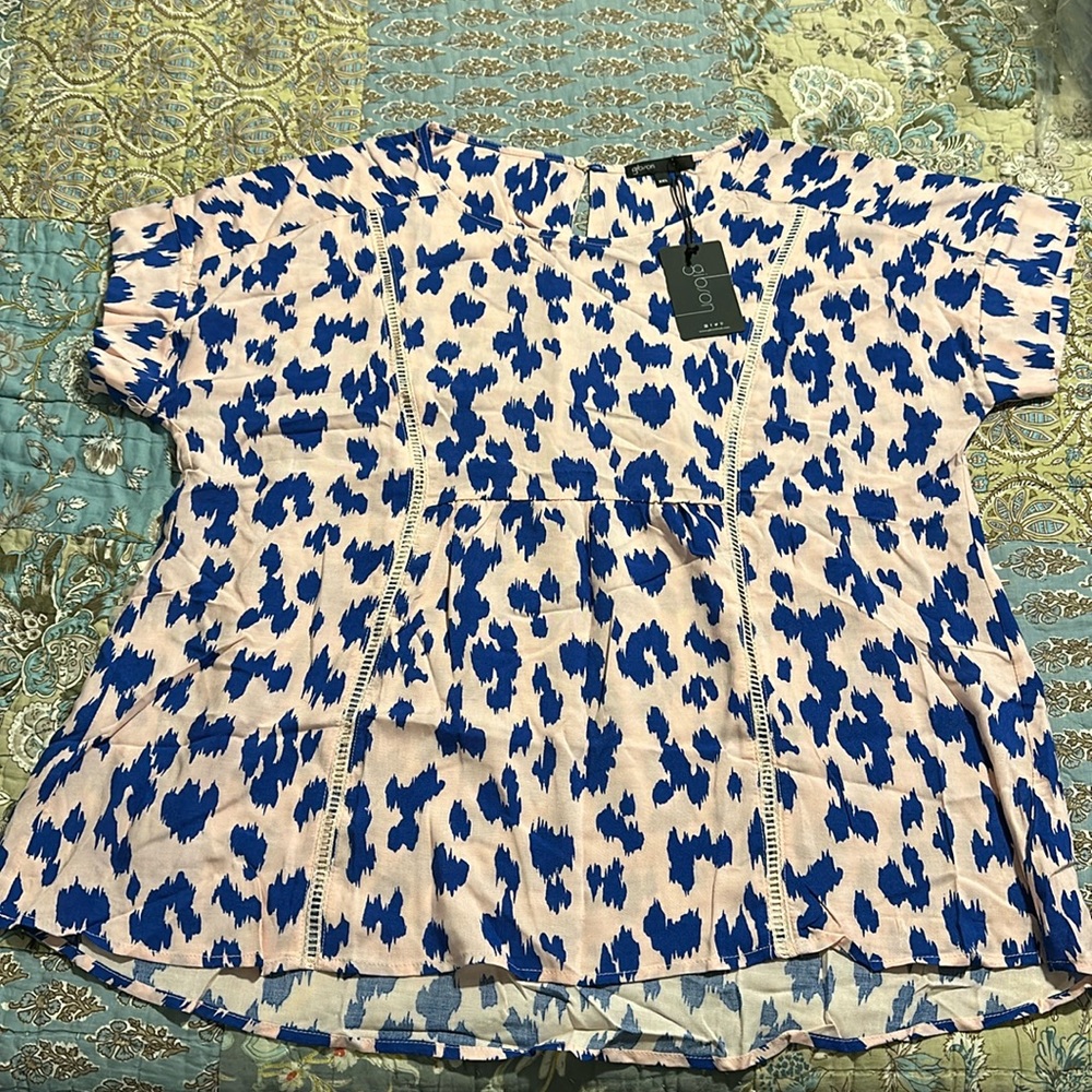 NWT Gibson Trimmed Swing Top